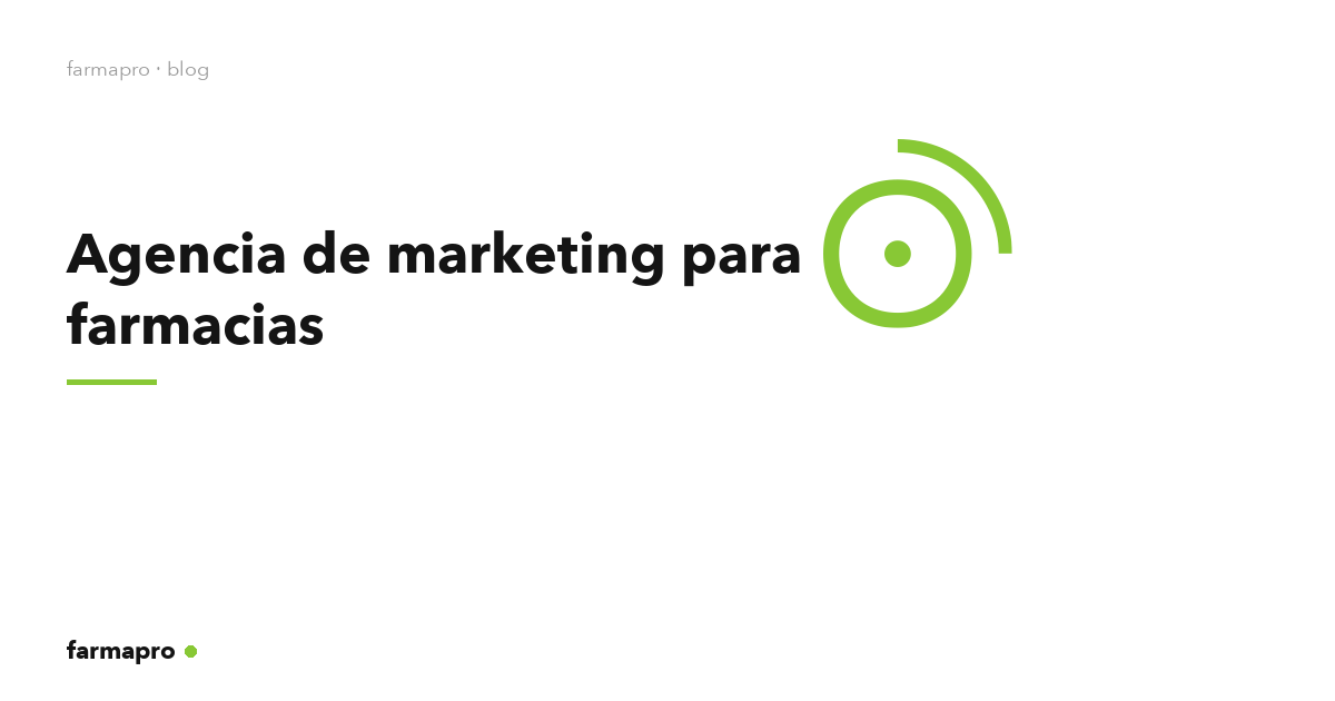 Agencia de marketing para farmacias · farmapro