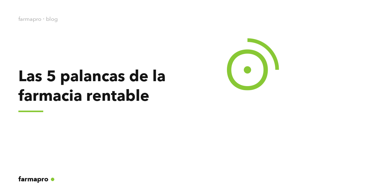 Las 5 palancas de la farmacia rentable