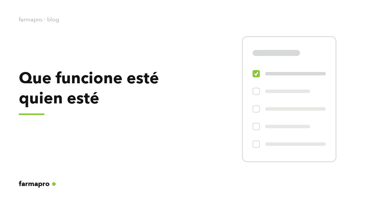 Protocolos de actuación en la farmacia: que funcione esté quien esté